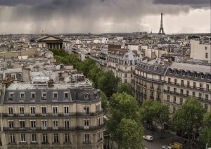 Vue d'immeubles parisiens