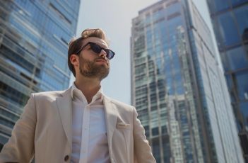 homme charisme lunette de soleil